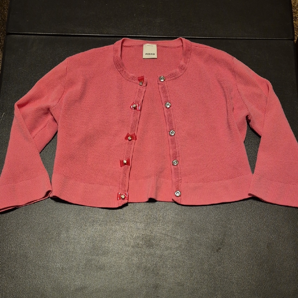 Pinko Coral Knit Cardigan